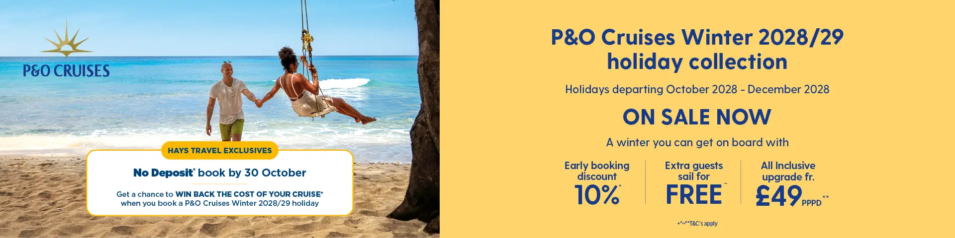 New P&O Cruises Winter 2028/29 holiday collection